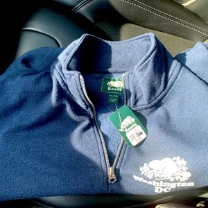 Roots sweatshirt Washington Quarter zip stein